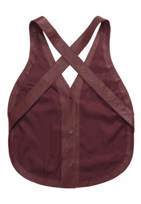 Pattern Leather vest with an open back (Burda 6/2012, pattern number 127)