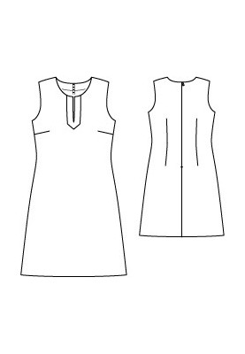 Pattern Jacquard dress of a fitted silhouette (Burda 2/2011, pattern number 141)