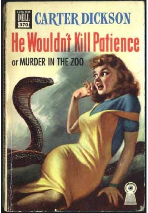 He would never kill Patience or the zoo murder