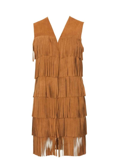 Pattern Suede vest with a cascade of fringes (Burda 2/2010, pattern number 123)