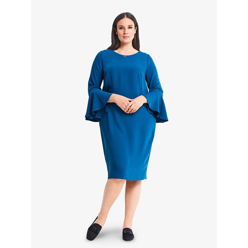 Pattern Silk O-line dress...