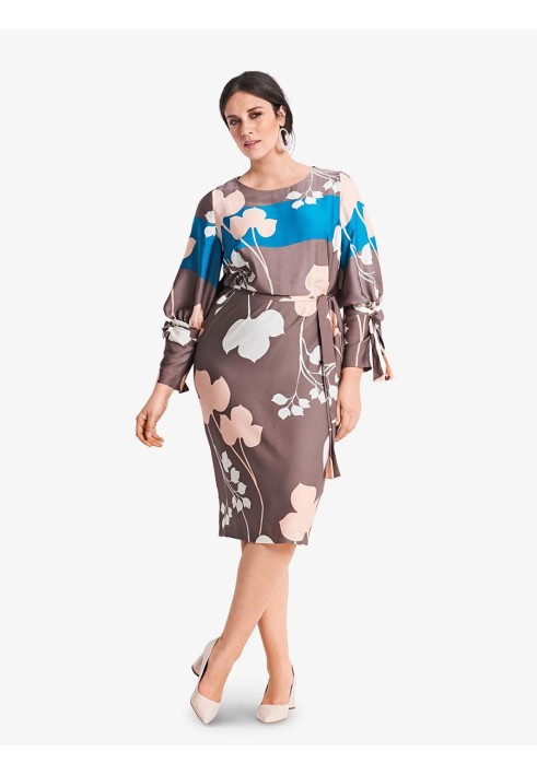 Pattern Silk O-line dress with ruffles (Burda 2/2018, pattern number 6389 B)