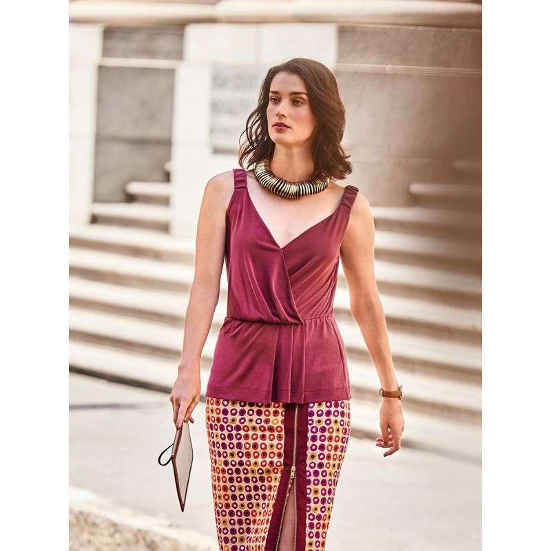 Pattern Knitted top with...