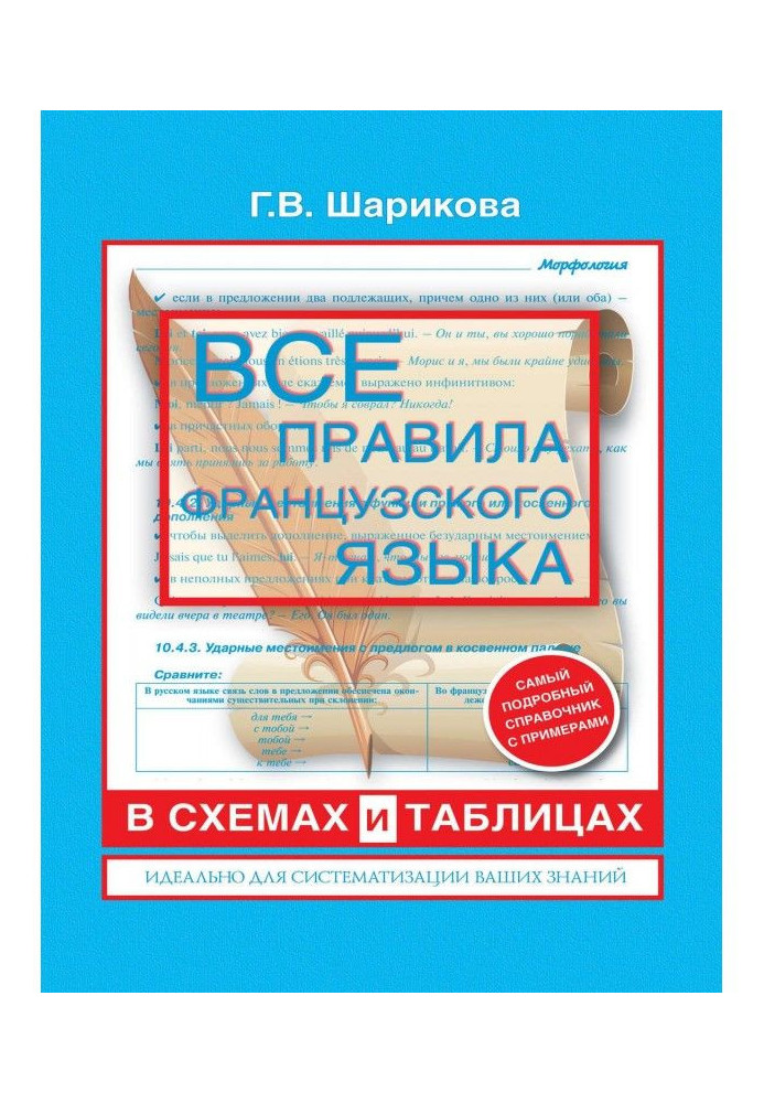 Все правила французского языка в схемах и таблицах: справочник по грамматике