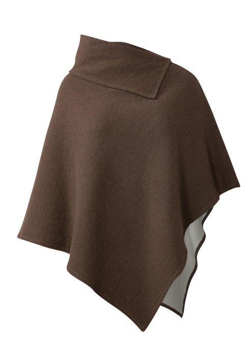 Pattern Poncho of an asymmetrical cut with a collar (Burda 2/2019, pattern number 6256 A)