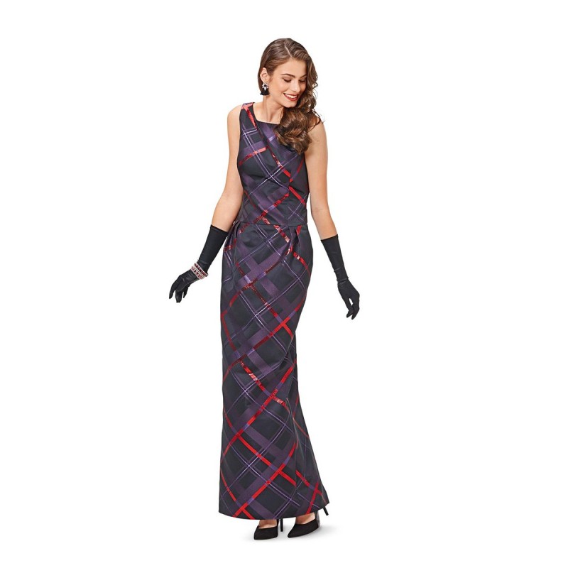 Pattern Maxi dress with...