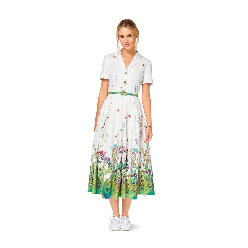 Pattern Midi-length shirt...