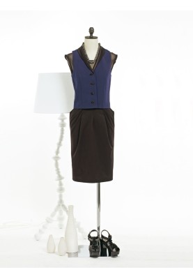 Pattern Classic waistcoat with a narrow shawl collar (Burda 4/2010, pattern number 136)