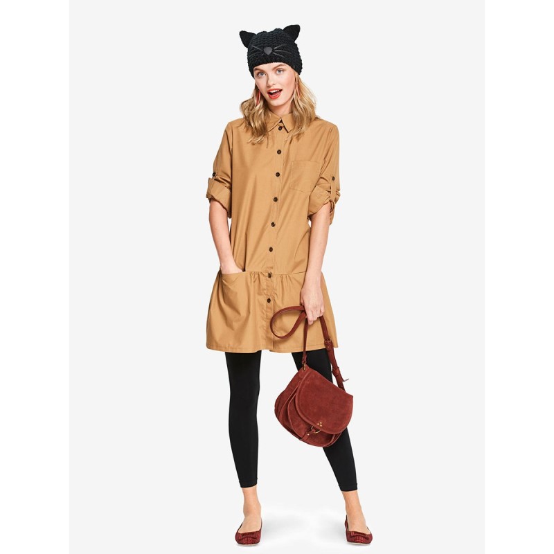 Pattern Shirt cut dress...