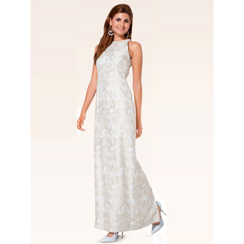 Pattern Maxi dress with...