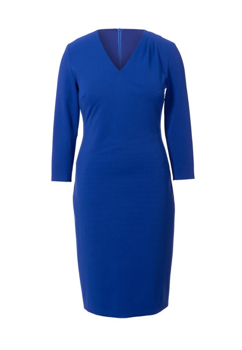 Pattern Knitted sheath dress with soft pleats on the bodice (Burda 2/2019, pattern number 6259 B)