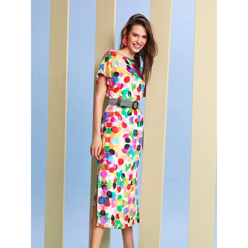 Pattern Cutaway dress with...