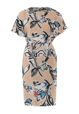 Pattern Dress with fastening on the back (Burda 1/2018, pattern number 6439 A)