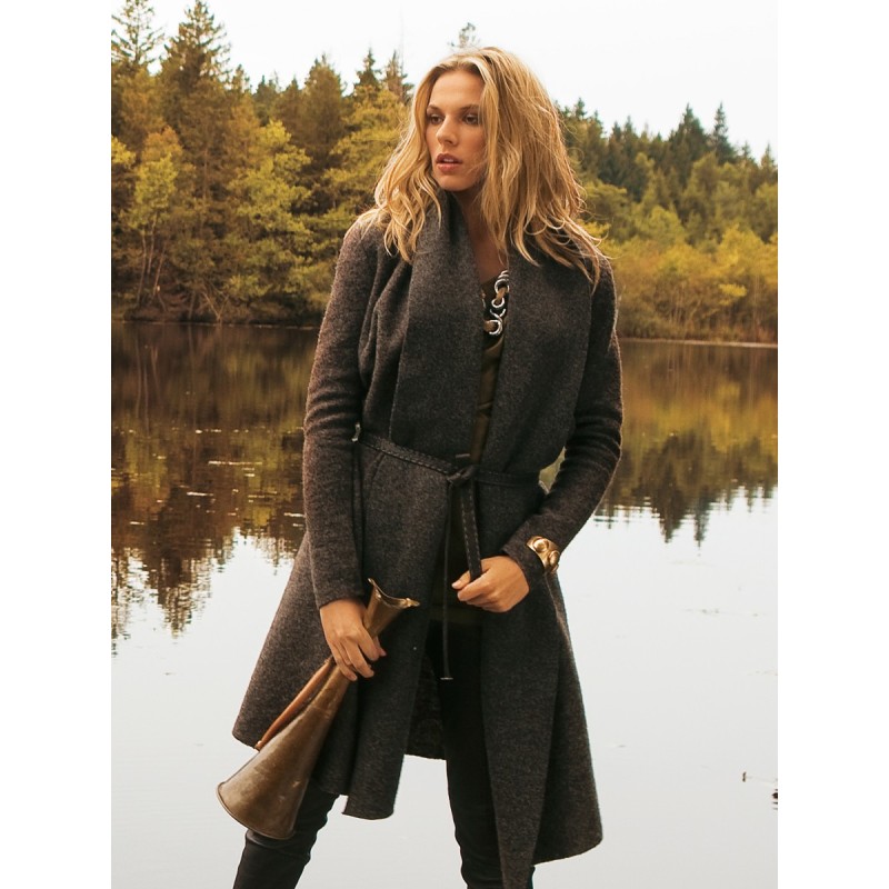 Pattern Felted loden coat...