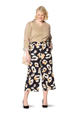 Pattern Culotte trousers with side pockets (Burda 2/2020, pattern number 6193 B)