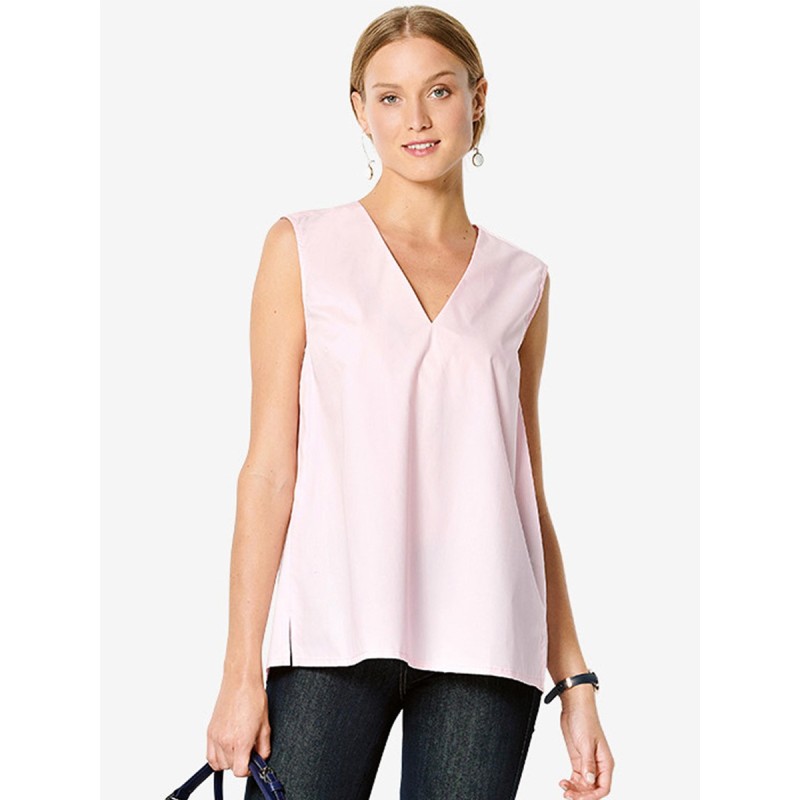 Pattern Straight-cut top...