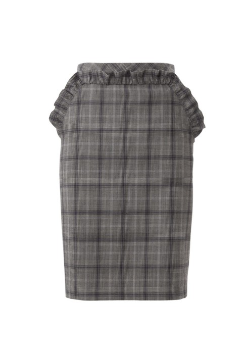 Pattern Narrow cut skirt with frills (Burda 2/2018, pattern number 6370 B)