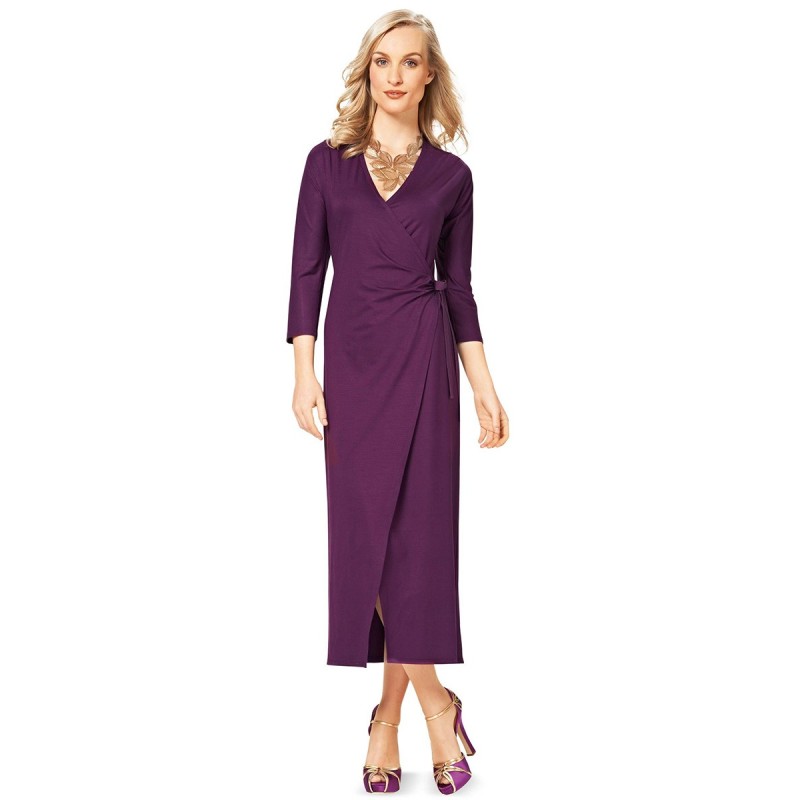 Pattern Dress with long...