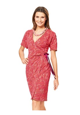 Pattern Dress with long sleeves "bat" (Burda 2/2015, pattern no. 6730 A)