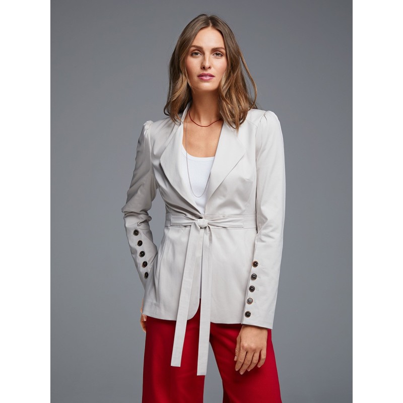 Pattern Slim-fit jacket...