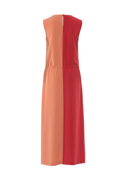 Pattern Two-color maxi dress (Burda 1/2018, pattern number 6419 A)