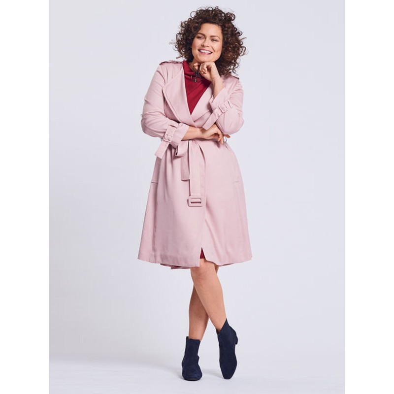 Pattern Trenchcoat coat...