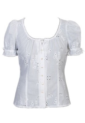 Pattern Bavarian-style batiste blouse (Burda 9/2011, pattern number 138 C)