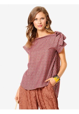 Pattern Blouse of a simple cut with dropped armholes (Burda 2/2019, pattern number 6270 B)