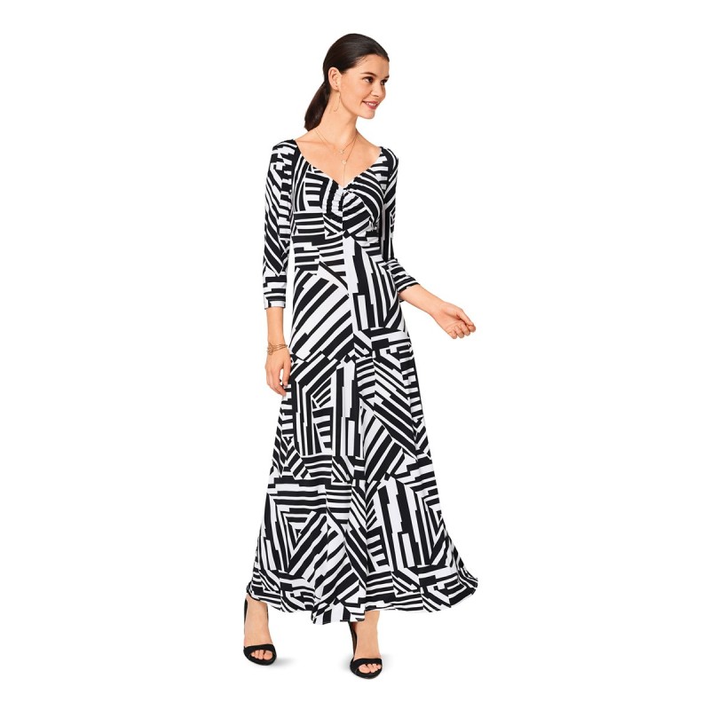 Pattern Knitted maxi dress...
