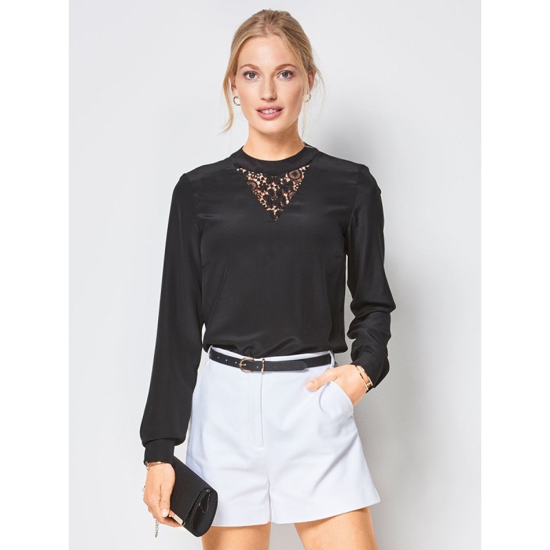 Pattern Blouse with lace...