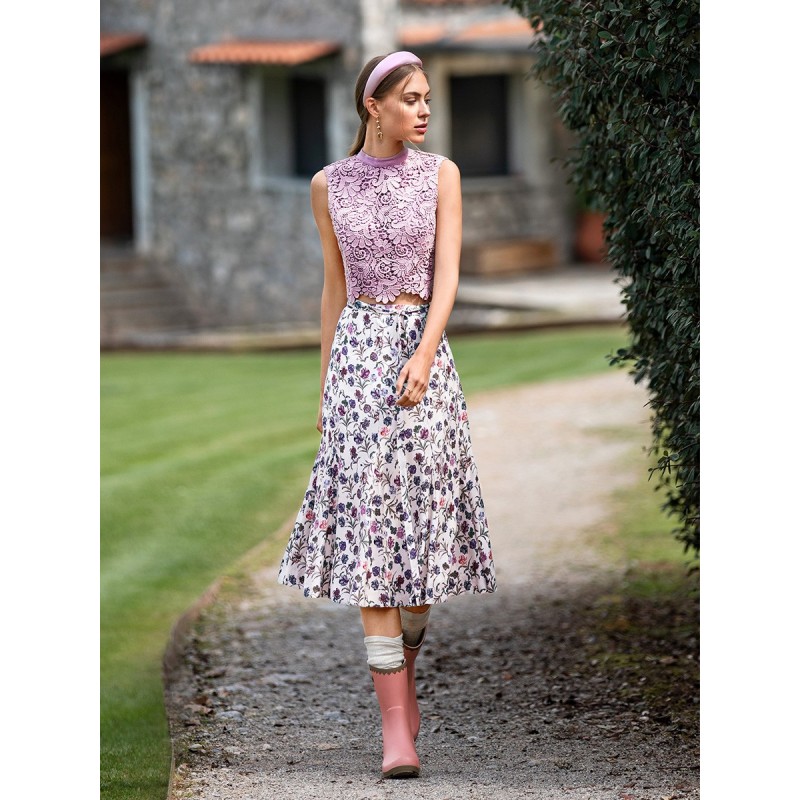 Pattern Skirt with sewn-in...