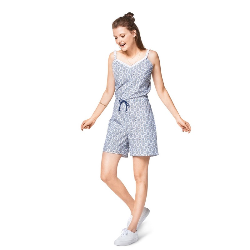 Pattern Short jumpsuit with...