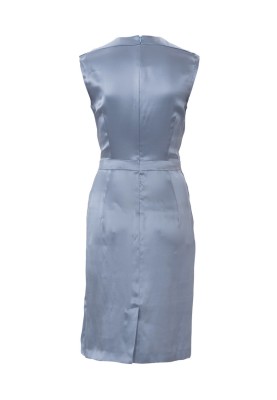 Pattern Satin dress with a scent effect (Burda 2/2018, pattern number 6384 B)