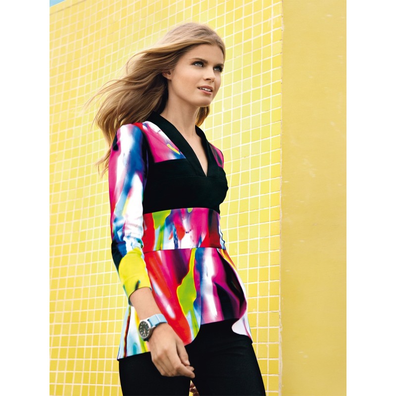 Pattern Blouse with basque...