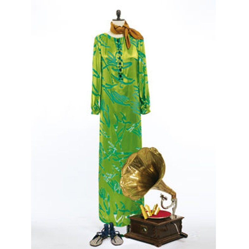 Pattern Straight-cut maxi...