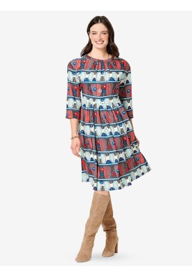 Pattern Sheath dress with dropped shoulder line (Burda 2/2019, pattern number 6288 B)