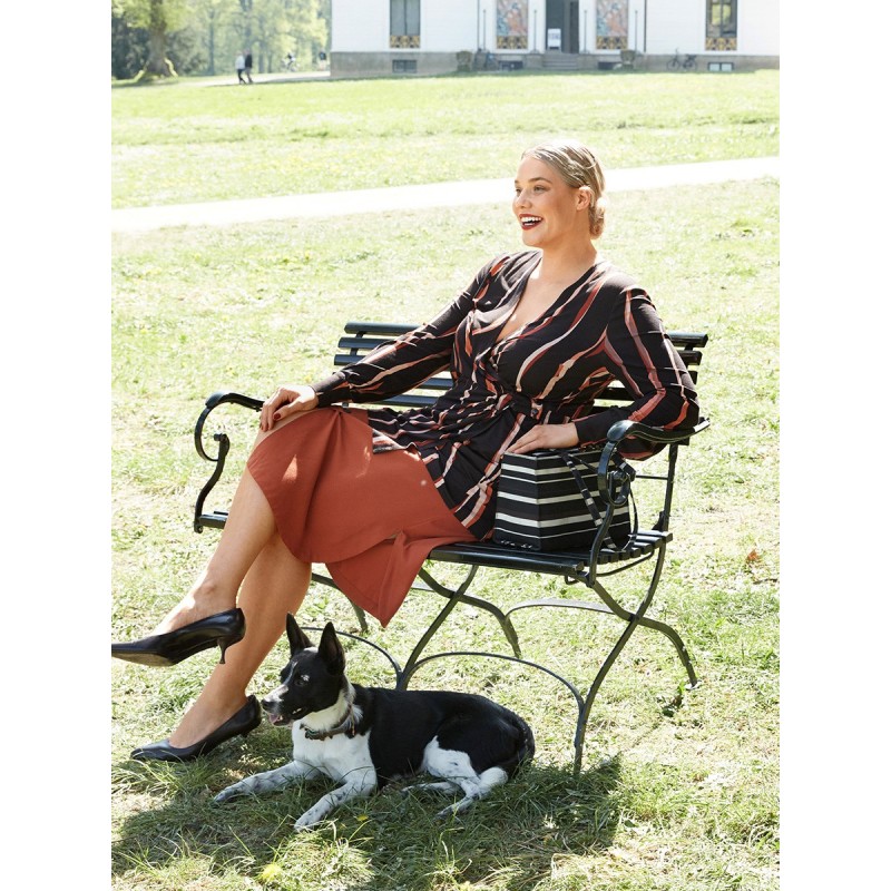 Pattern Knitted blouse with...