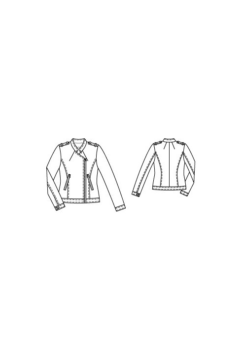 Pattern Silk jacket in biker style (Burda 3/2012, pattern number 115)