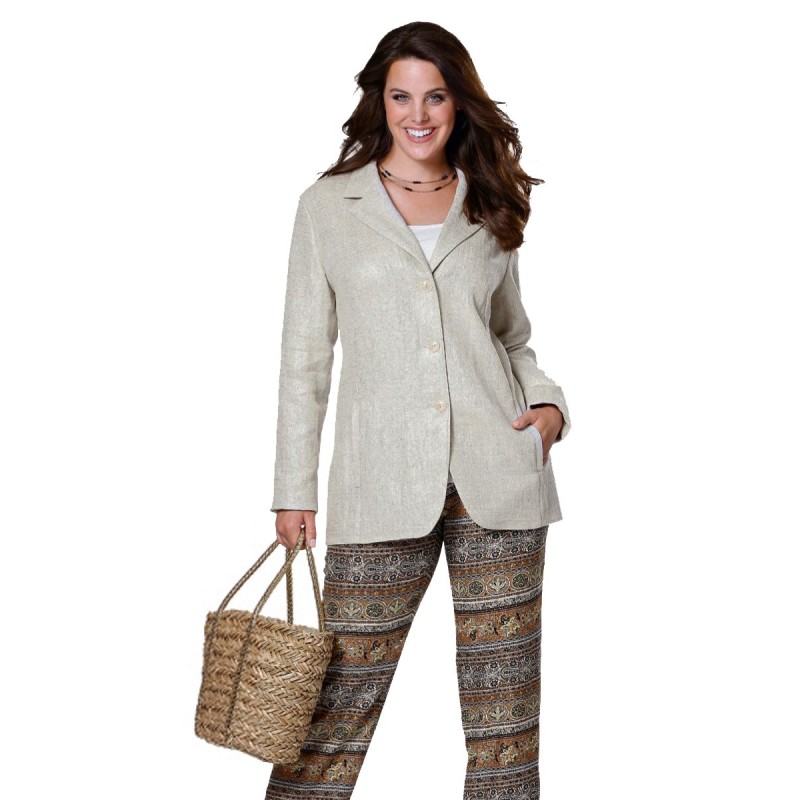 Выкройка Жакет льняной...