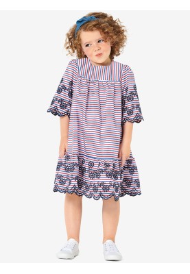 Pattern Dress with a flared silhouette with a wide frill (Burda 1/2020, pattern number 9305 B)