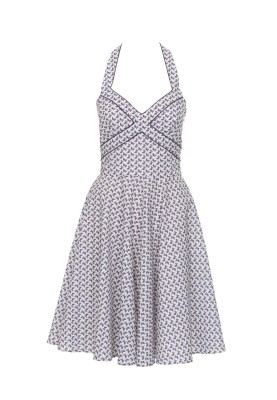 Pattern Dress in the style of the 50s with open shoulders (Burda 7/2012, pattern number 133)