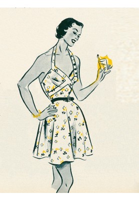 Pattern Dress in the style of the 50s with open shoulders (Burda 7/2012, pattern number 133)