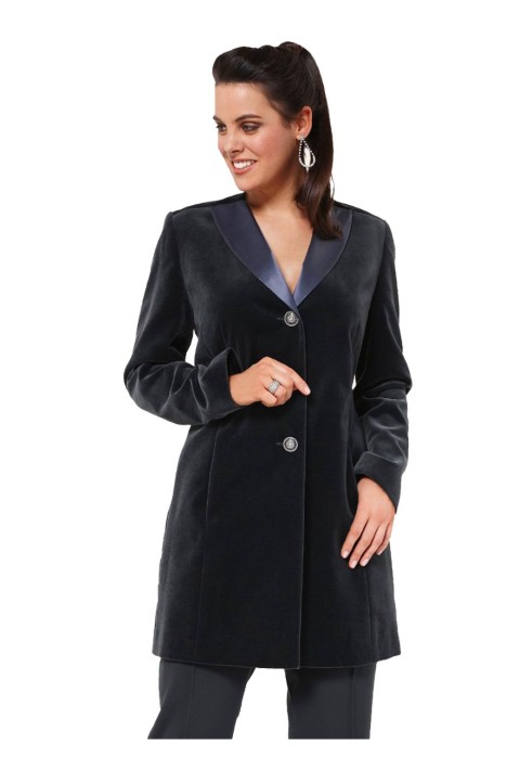 Pattern Velvet jacket with shawl collar (Burda 2/2014, pattern number 6862 B)