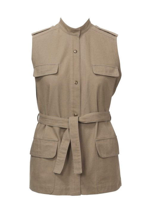 Pattern Vest with a belt in safari style (Burda. Fashion Plus 1/2019, pattern number 412)