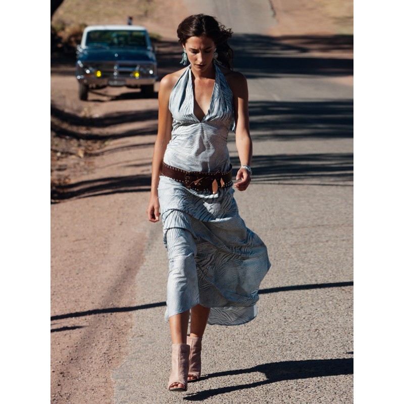 Pattern Maxi dress with a...