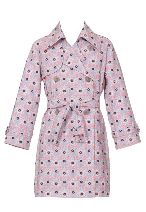 Pattern Trench coat with a flared collar (Burda 2/2010, pattern number 141 A)