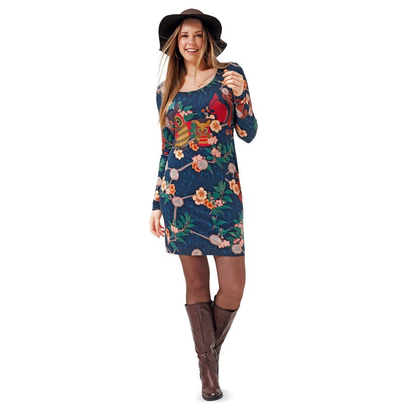 Pattern Knitted dress of a...