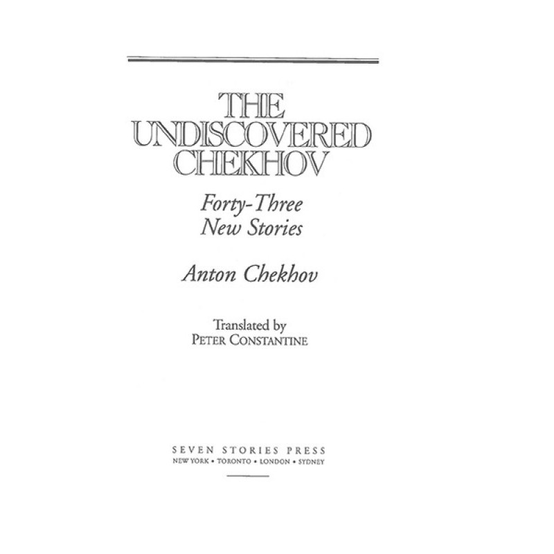 The Undiscovered Chekhov