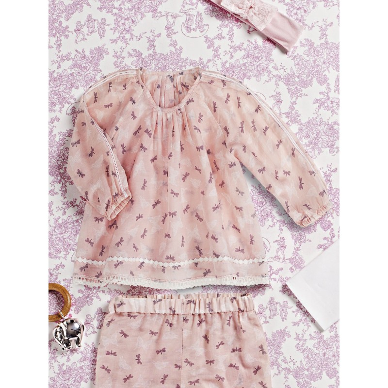 Pattern Blouse with raglan...