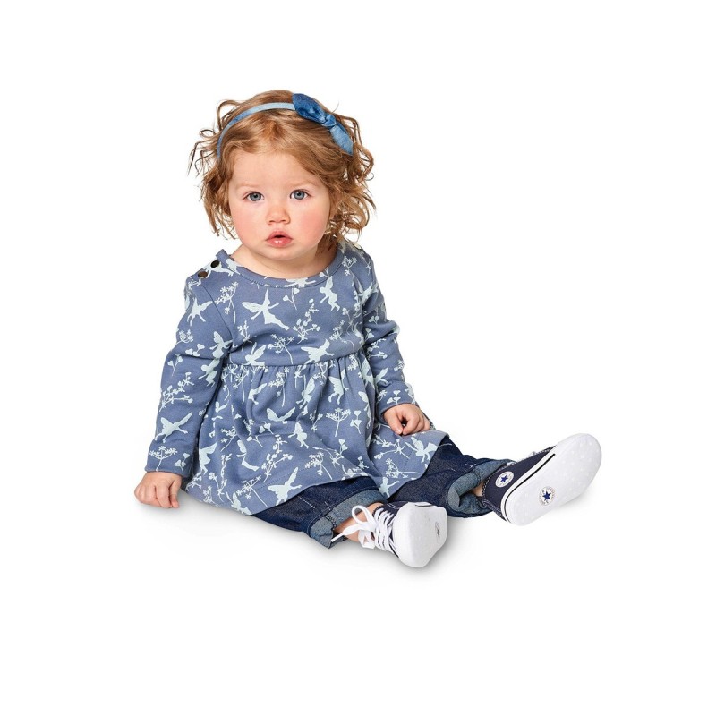 Pattern bodysuit with sewn...